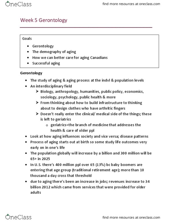 HLTA03H3 Lecture Notes - Lecture 5: Baby Boomers, Geriatrics, Universal Health Care thumbnail