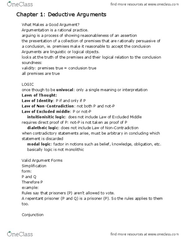 Philosophy 1200 Chapter Notes -Modal Logic, Confirmation Bias, Confidence Interval thumbnail