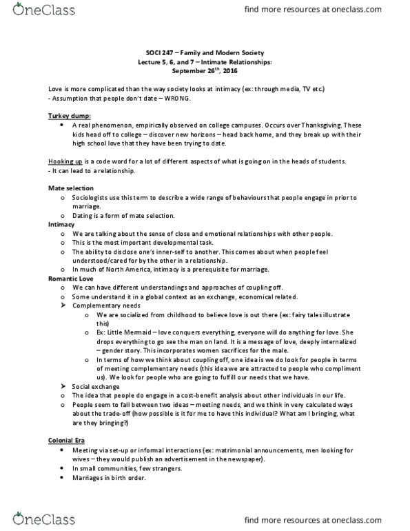 SOCI 247 Lecture Notes - Lecture 4: Engagement Ring, Separate Spheres, These Kids thumbnail