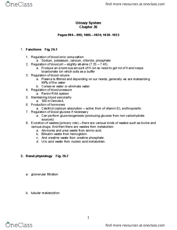 BIOL 30200 Lecture Notes - Lecture 11: Phosphocreatine, Blood Sugar, Calcitriol thumbnail