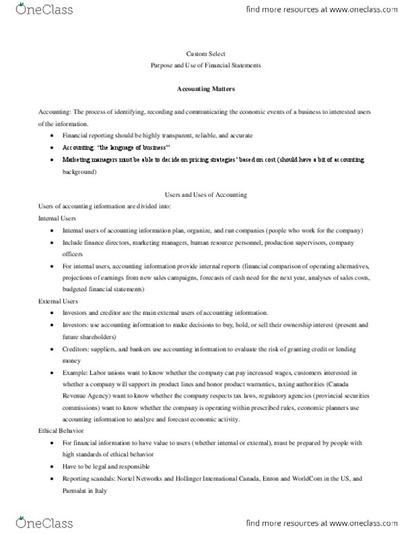 Management and Organizational Studies 1023A/B Chapter Notes - Chapter 1: Legal Personality, Canada Revenue Agency, Sun-Times Media Group thumbnail