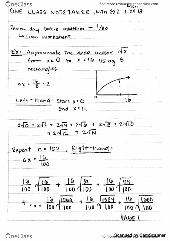 MTH 252H Lecture 9: Review before Midterm1 thumbnail