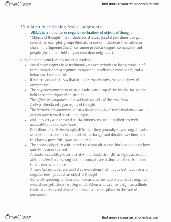 PSYC 1010 Chapter Notes - Chapter 13: Nextdoor, Implicit-Association Test, Richard Petty thumbnail