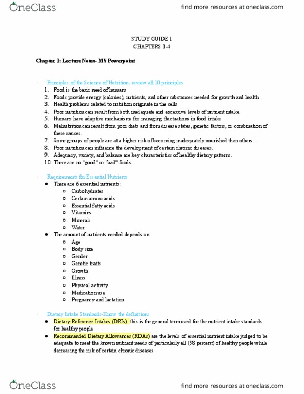 NUTR-2040 Lecture Notes - Lecture 1: Microsoft Powerpoint, Nutrient, Vitamin A thumbnail