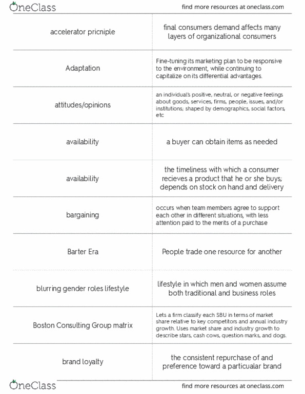 MKT 3300 Lecture Notes - Lecture 1: Boston Consulting Group, Swot Analysis, Product Recall thumbnail