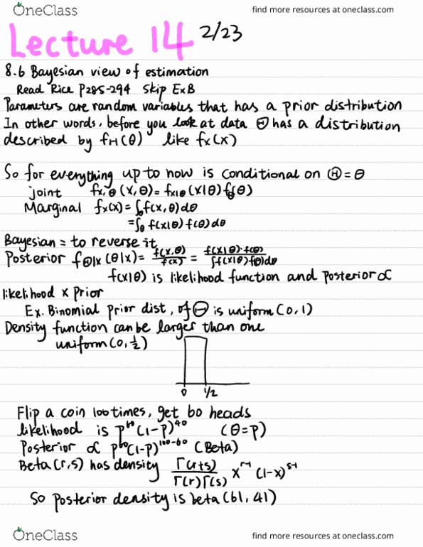 STAT 135 Lecture Notes - Lecture 14: Likelihood Function, Fax, Telephone Numbers In The United Kingdom thumbnail