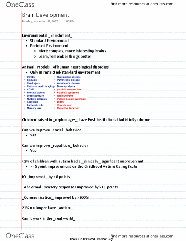 BIO SCI 35 Lecture Notes - Lecture 18: Childhood Autism Rating Scale, Measles Virus, Booster Dose thumbnail