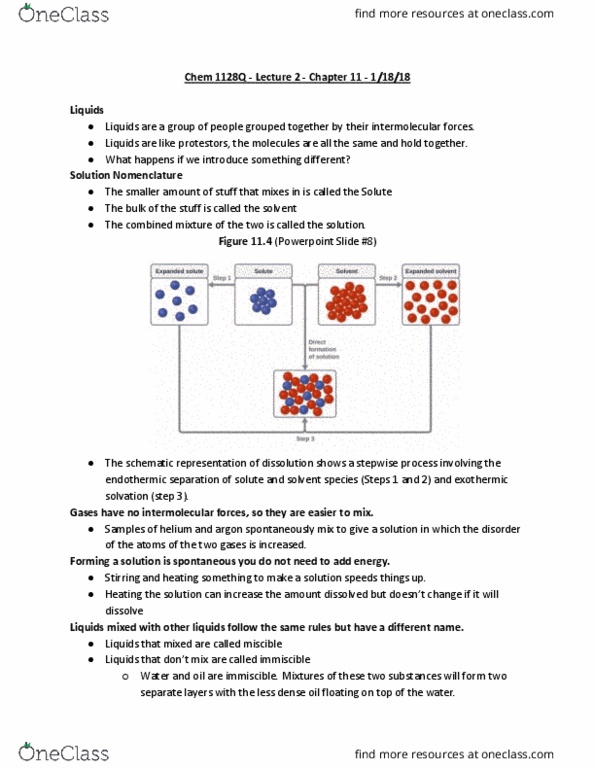 CHEM 1128Q Lecture Notes - Lecture 2: Intermolecular Force, Miscibility, Potassium Chloride thumbnail