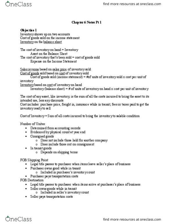 ACG 2021 Lecture Notes - Lecture 10: Income Statement, Regional Policy Of The European Union, Financial Statement thumbnail