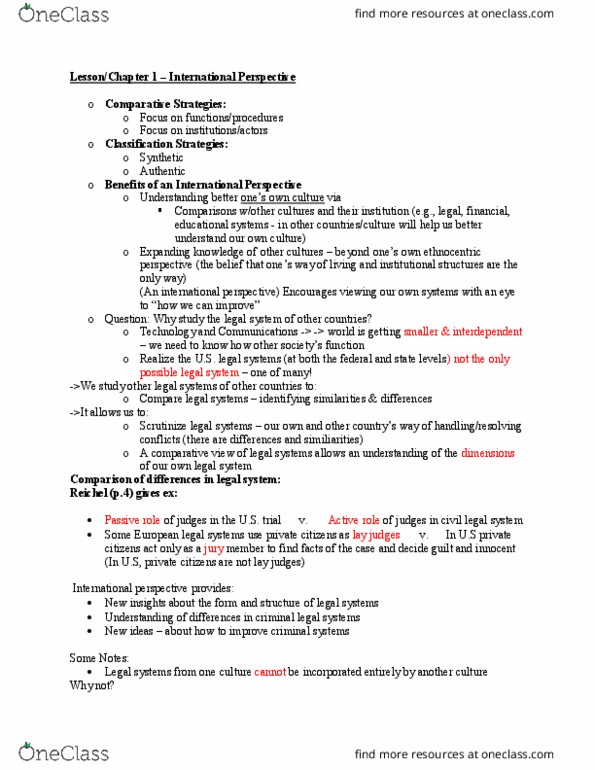 CRIM 2430 Lecture Notes - Lecture 1: Ethnocentrism, Money Laundering thumbnail