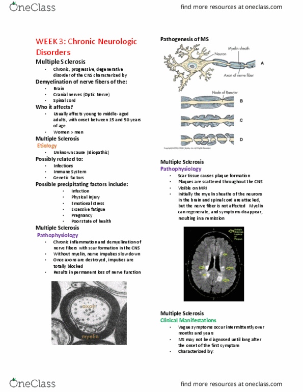 Practical Nursing PNP301 Lecture Notes - Lecture 3: Basal Ganglia, Urinary Retention, Axon thumbnail