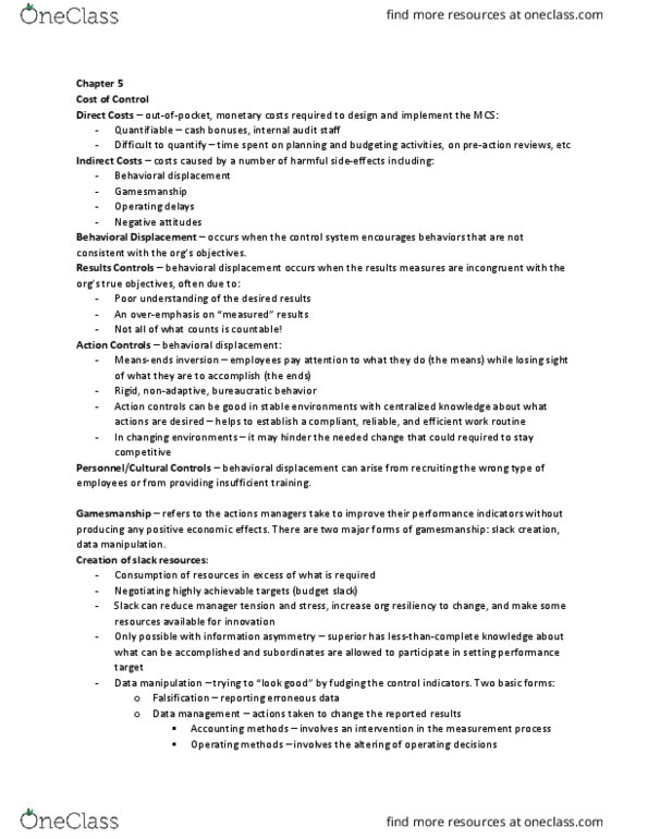 BUSI 4005 Lecture Notes - Lecture 3: Data Management, Gamesmanship, Basis Of Accounting thumbnail