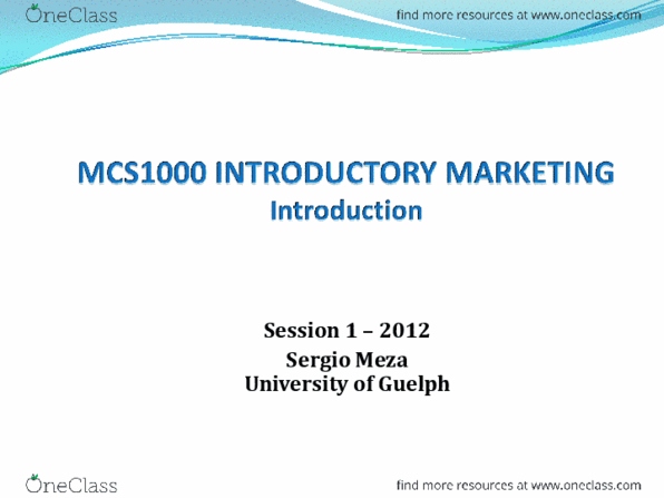MCS 1000 Lecture Notes - Rctv, American Marketing Association, Voice Portal thumbnail