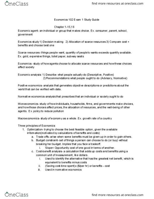 01:220:102 Chapter Notes - Chapter 1-15: Inferior Good, Market Clearing, Budget Constraint thumbnail