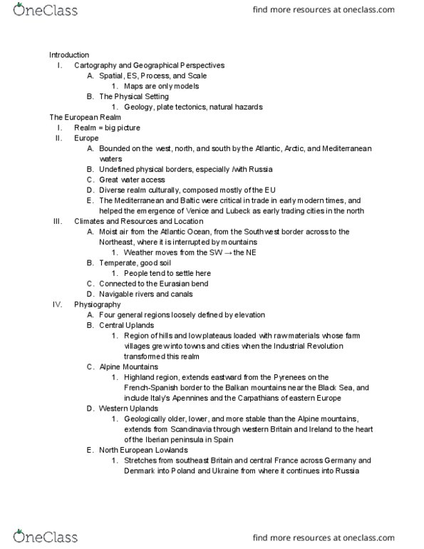 GY 105 Lecture 1: Europe A+B thumbnail