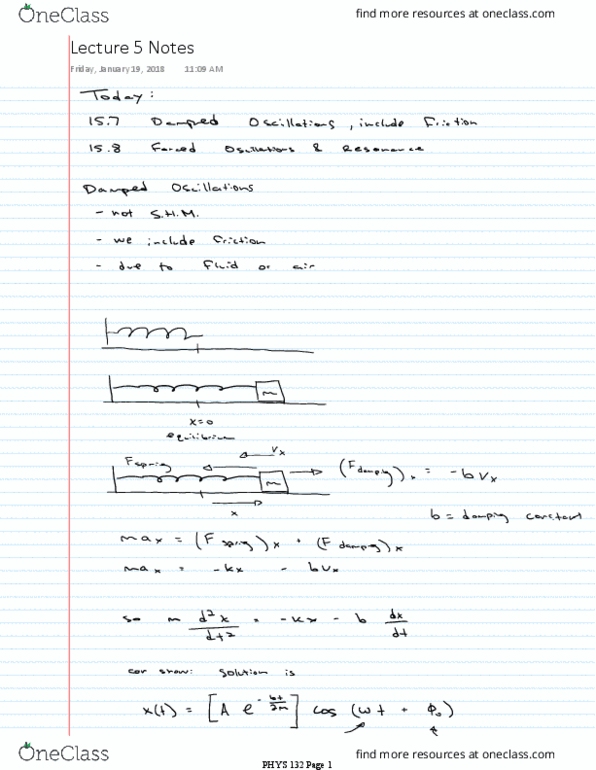 PHYS 132 Lecture 5: Lecture 5 Notes thumbnail