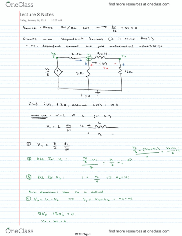 EE 211 Lecture 8: Lecture 8 Notes thumbnail