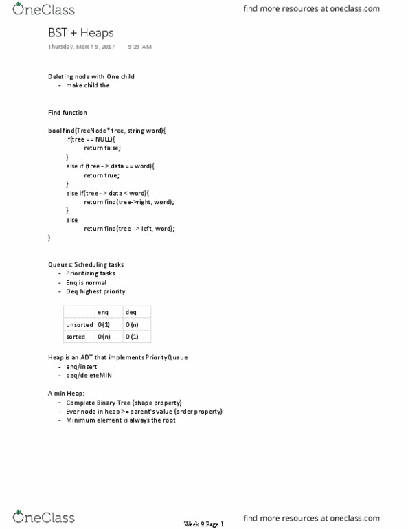 CMPSC 24 Lecture 12: Lecture 12 - Binary Search Tree and Heaps thumbnail