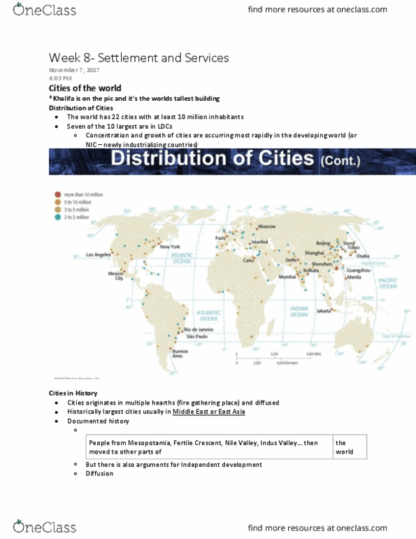 GEO 106 Lecture Notes - Lecture 8: Central Place Theory, Economic Geography, Richard Florida thumbnail