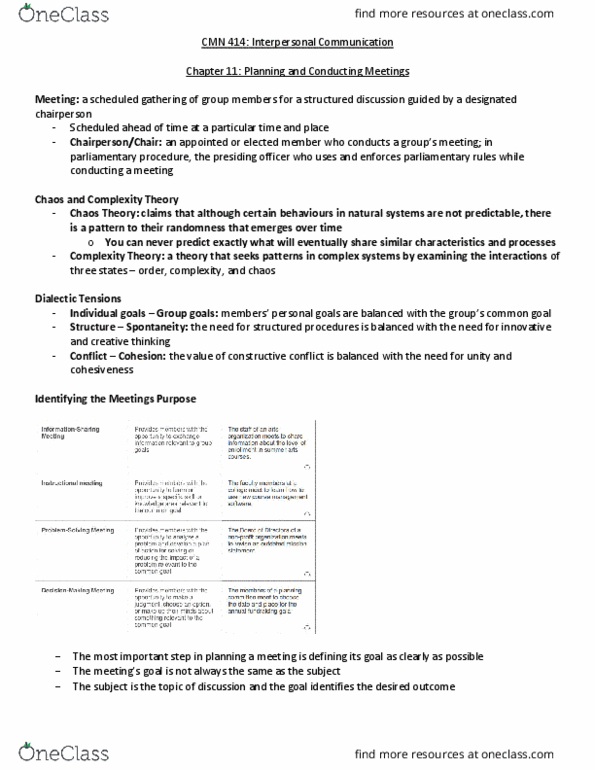 CMN 414 Lecture Notes - Lecture 11: Transact, Parliamentary Procedure thumbnail