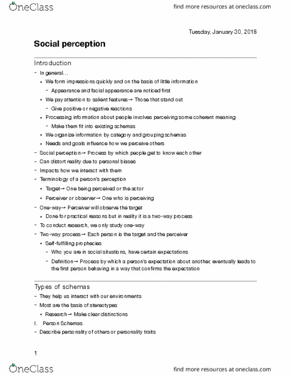 PSY 2110 Lecture Notes - Lecture 3: Dependent And Independent Variables, Impression Formation, John Pendry thumbnail