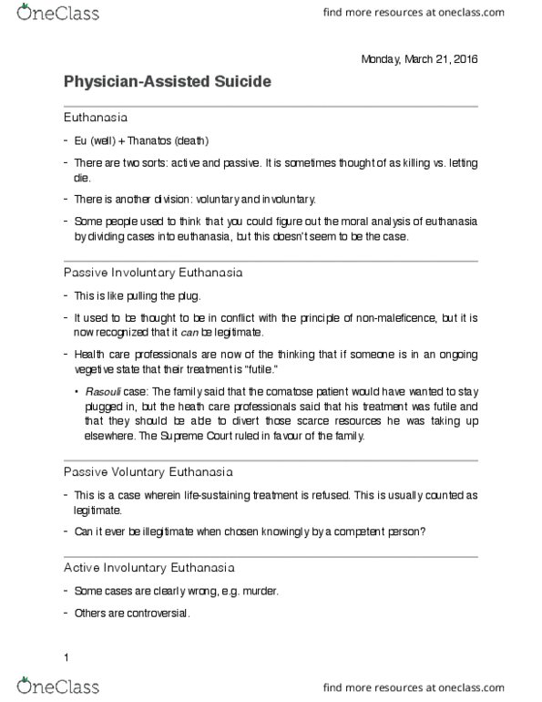 PHL281H1 Lecture Notes - Lecture 19: Lifesaving, Indictable Offence, Precedent thumbnail