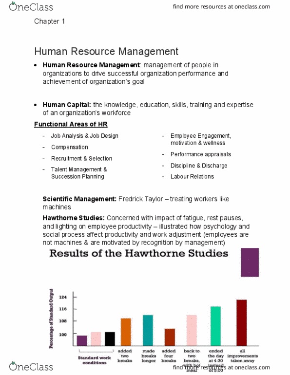 MHR 523 Lecture Notes - Lecture 1: Occupational Safety And Health, Outsourcing, Videotelephony thumbnail