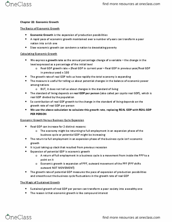 Economics 1022A/B Lecture Notes - Lecture 3: Workforce Productivity, Capital Good, Human Capital thumbnail