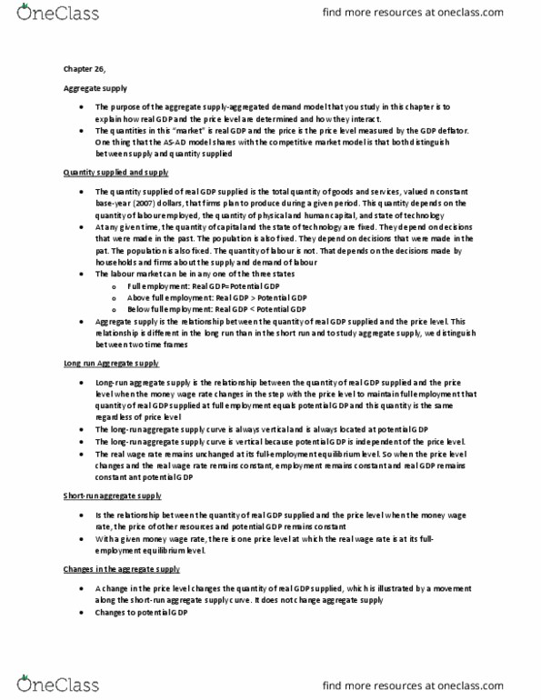 Economics 1022A/B Lecture Notes - Lecture 7: Durable Good, Disposable And Discretionary Income, Canadian Dollar thumbnail