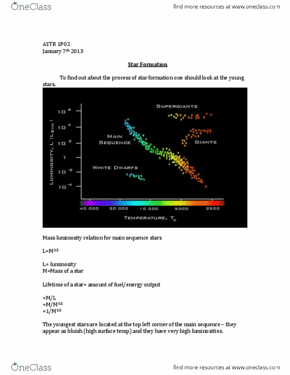 ASTR 1P02 Lecture Notes - Molecular Cloud, White Dwarf, Cygnus X-1 thumbnail