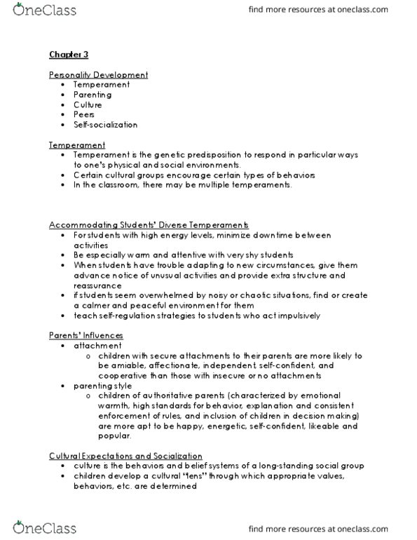 EDPE 300 Lecture Notes - Lecture 3: Lawrence Kohlberg'S Stages Of Moral Development, Social Skills, Social Contract thumbnail