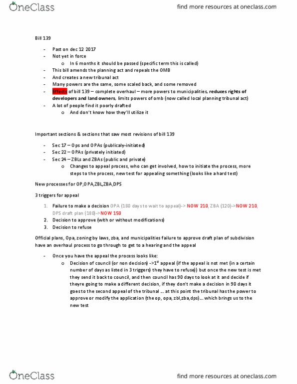 PLG 610 Lecture Notes - Lecture 1: Planning Permission thumbnail