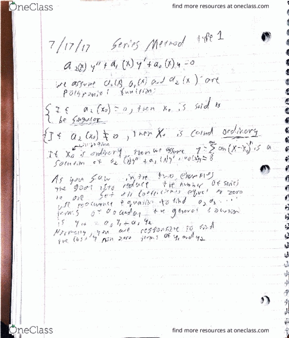 MATH 250 Lecture Notes - Lecture 7: Fast Fourier Transform, Intelligence Quotient thumbnail