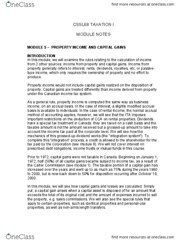 ACCT-224 Lecture Notes - Lecture 5: Double Taxation, Investment, Lawn Mower thumbnail