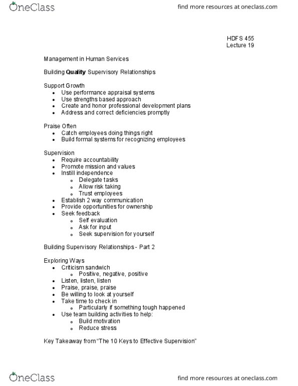 HD FS 455 Lecture Notes - Lecture 19: Apache Hadoop, Performance Appraisal thumbnail