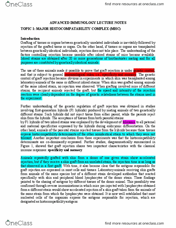 GN 204 Lecture Notes - Lecture 1: Paracrine Signalling, Semipermeable Membrane, Chemokine Receptor thumbnail