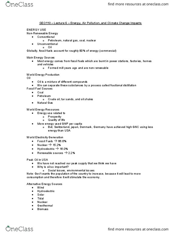 GEO 110 Lecture Notes - Lecture 12: Wave Power, Scrubbers, Photosynthesis thumbnail