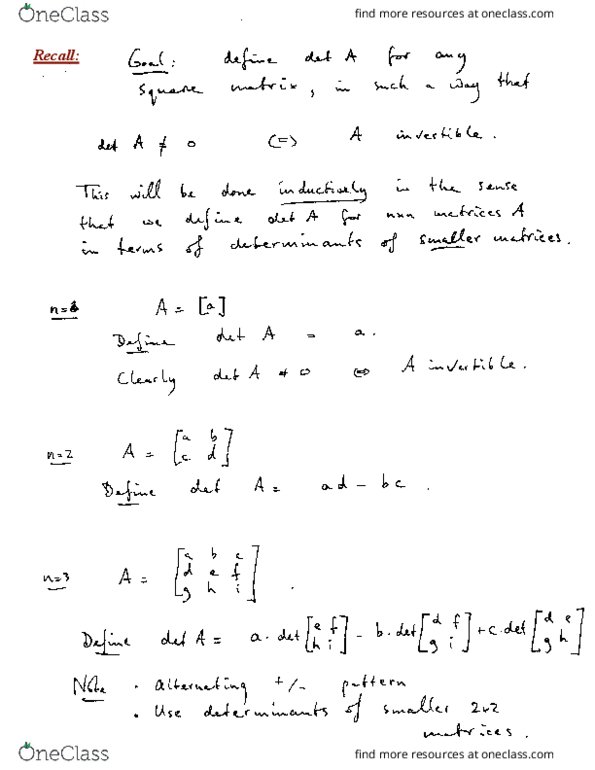 MAT 1341 Lecture Notes - Lecture 13: Triangular Matrix thumbnail