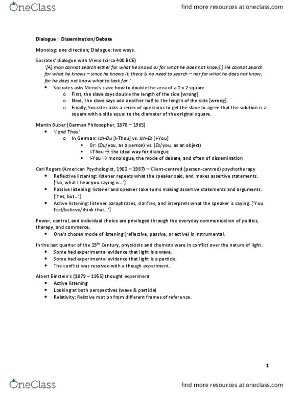 CMNS 304W Lecture Notes - Lecture 5: Heteroglossia, Mantra, Soil Horizon thumbnail