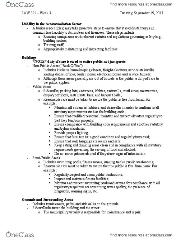 LAW 321 Lecture Notes - Lecture 3: Dalhousie University, Sliding Glass Door, Gas Heater thumbnail