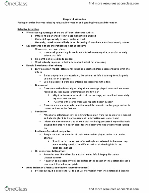 PSYCH207 Lecture Notes - Lecture 4: Electrodermal Activity, Automaticity, Long-Term Memory thumbnail