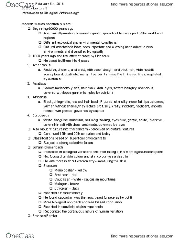 ANTHROP 2E03 Lecture Notes - Lecture 9: Monophyly, Autapomorphy, Blue Jay thumbnail