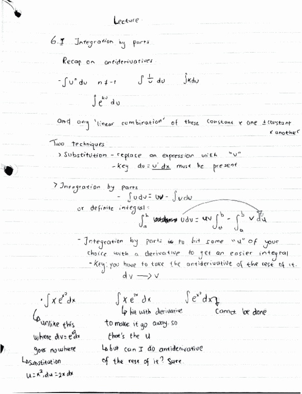 MATH 1M03 Lecture 16: Integration by Parts Continuation thumbnail