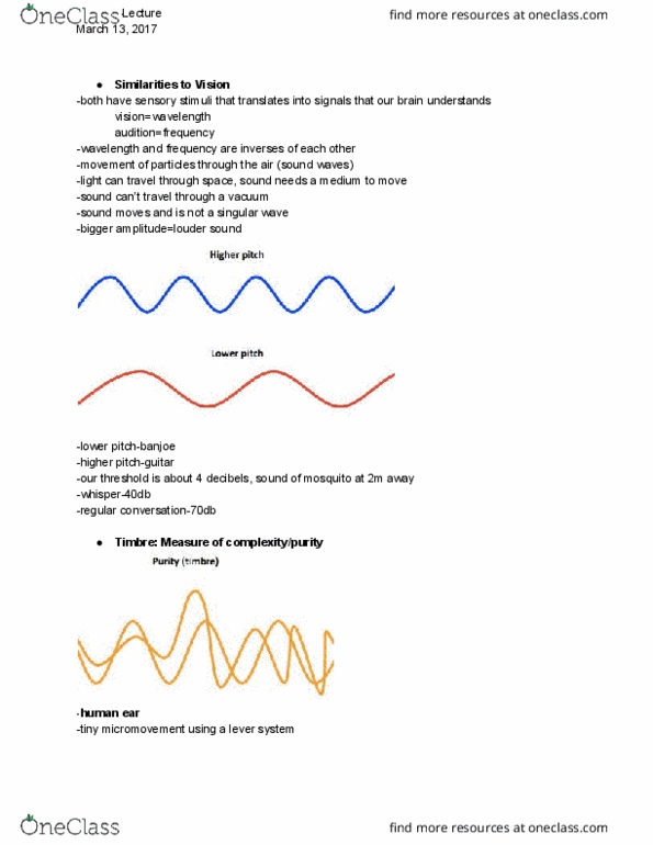 PSYCH 1XX3 Lecture Notes - Lecture 8: Music Perception, Enhanced Music, Electroencephalography thumbnail