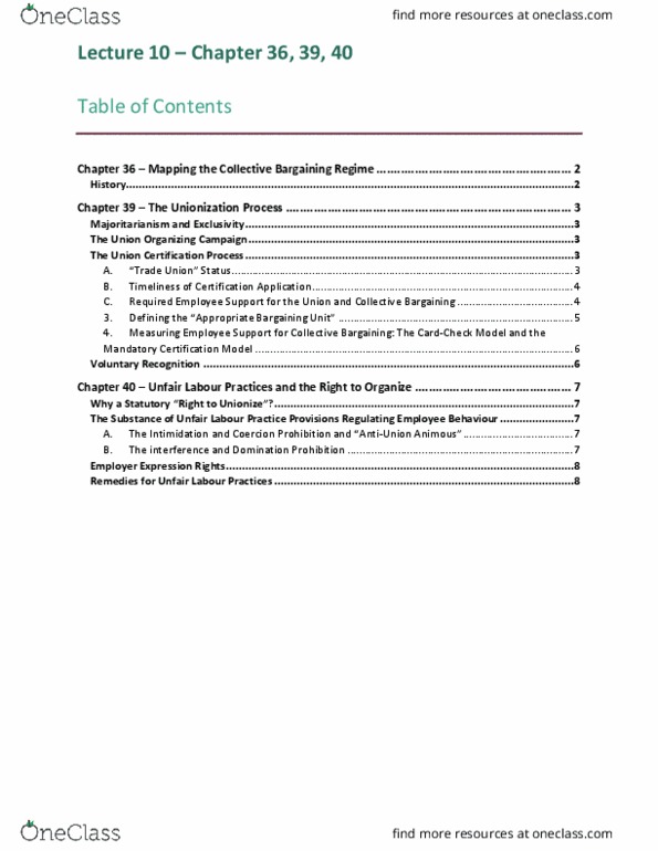 LAW 529 Chapter Notes - Chapter 36, 39, 40: United Steelworkers, Rowan V. United States Post Office Department, Functional Integration thumbnail