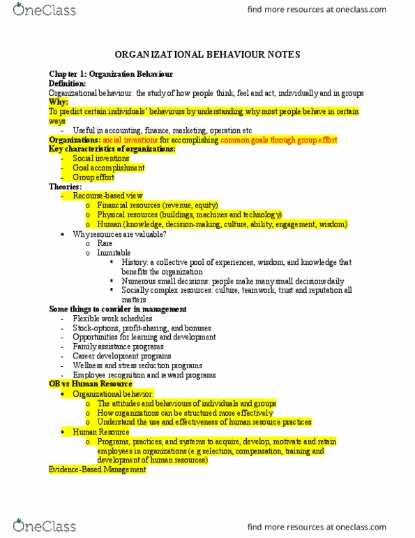 COMMERCE 1BA3 Lecture Notes - Lecture 21: Crowdsourcing, Motivation, Flextime thumbnail