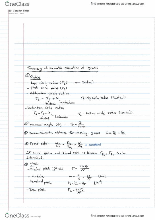 MEC E362 Lecture 20: Feb 28: 20. Contact Ratio thumbnail