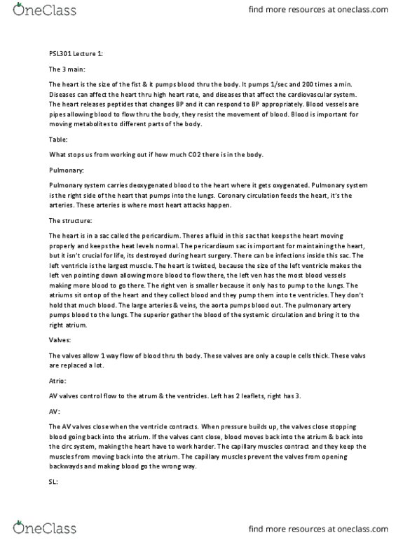 PSL301H1 Lecture Notes - Lecture 1: Cytosol, Diastole, Sodium-Potassium Alloy thumbnail