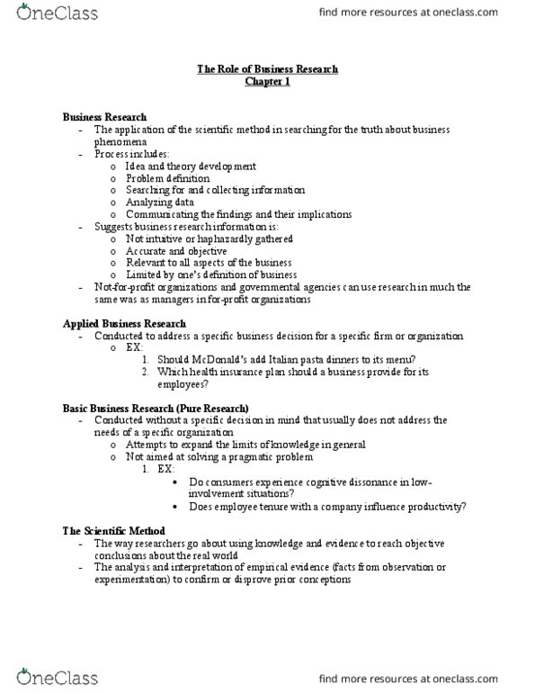 BUS 300 Lecture Notes - Lecture 1: Distilled Beverage, Espn Bottomline, Cognitive Dissonance thumbnail