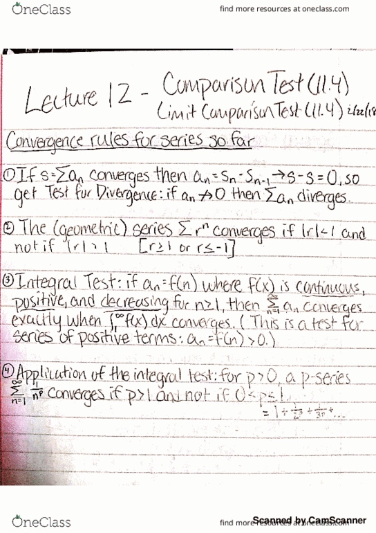MATH 1132Q Lecture 12: Comparison Tests thumbnail
